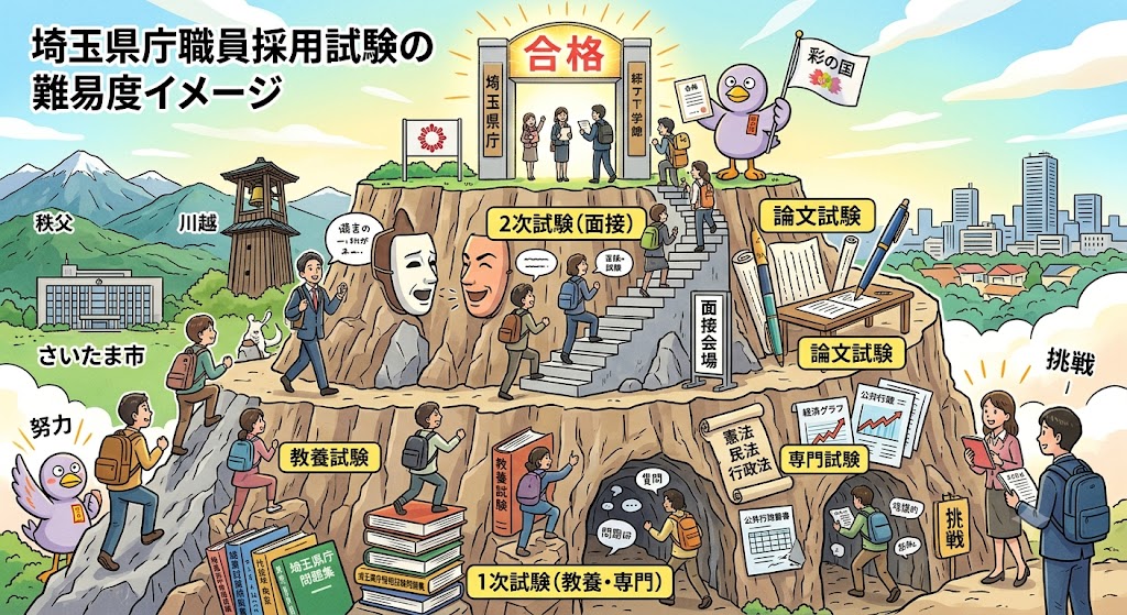 【2026年】埼玉県庁採用試験の難易度・偏差値