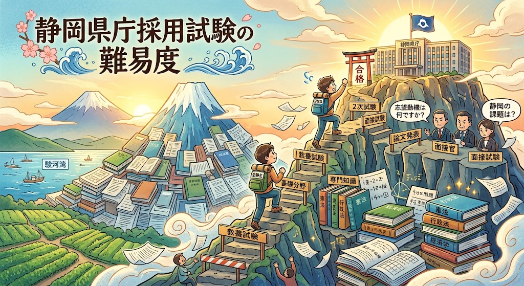 【2026年】静岡県庁採用試験の難易度・偏差値